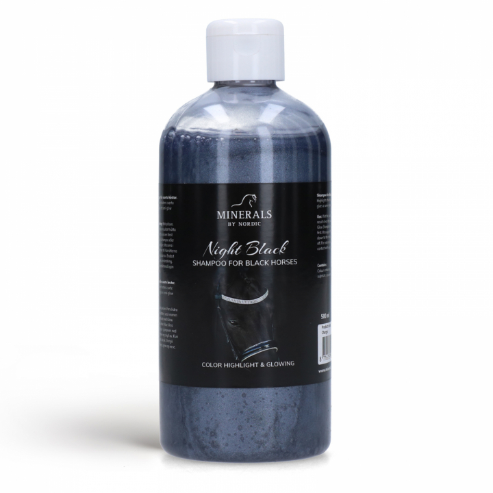 Night Black Shampoo 500 ml i gruppen HÄST / Skötsel & Hästvård / Pälsvård & Hovvård hos Minerals by Nordic (NBSH-500)